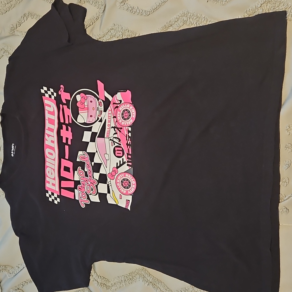 Hello Kitty T-Shirt - Black and Pink